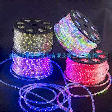 亞之光DC12V燈珠與全銅芯主線平行的空心圓三線LED燈帶