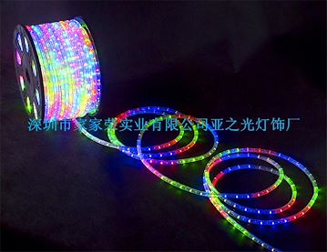 供應(yīng)戶外防水亮化工程低壓DC24V圓三線36顆LED美耐燈