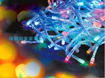 2.0平方mm銅芯線帶控制器可閃七彩變色節(jié)日裝扮LED星星燈串