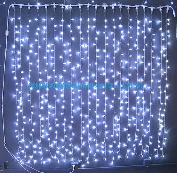 可連接長2m*高1m有主帶400LED窗簾燈